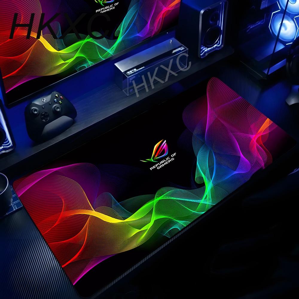 HD ASUS Игровой коврик для мыши Большой коврик для мыши Дизайн ROG Lager Компьютерный ПК Геймер XXL Нескользящий Клавиатура Офисные Аксессуары для интерьера в подарок
