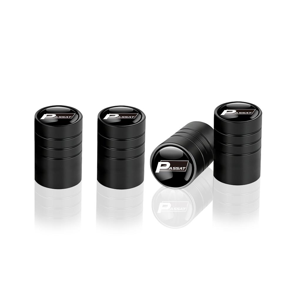 T304Pcs Car Tire Valve Caps Metal Wheel Dust Covers Accessories For Volkswagen VW R Polo Passat Rline Golf Tiguan Jetta GTI Touran
