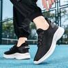TUINANLE Casual Black Wide Toe Sneakers for Men Breathable Lightweight Mesh Trainers Comfortable Durable Walking Outdoor Activities141