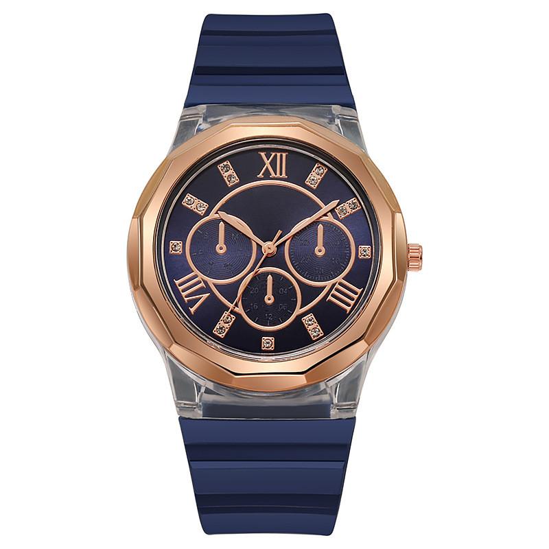 Student Style Silicone Watch For Women Ladies Casual Quartz With Sapphire Glass Dial