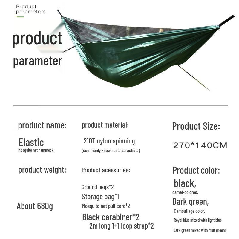 Outdoor Ultralight Double Camping Hammock