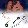 Cartoon Coraline Necklace Key Pendant Alloy Resin Material Children Gift Fans