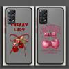 Cartoon Bow Cherry Case for Xiaomi Redmi Note 14 10 11 13 Pro Plus 12 9S 14C A4 13C Funda Back Phone Cover