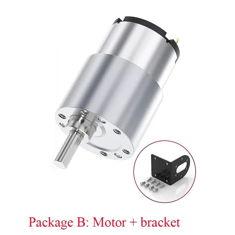 JGB37-520 DC 12V 24V Reduction Gear Motor Large Torque High Power 15kg 7RPM-960RPM 520 Gear Motor Reversed Motor