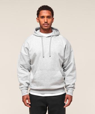 Толстовка с капюшоном Crest Oversize Light Grey Marl A5a8o Gchr
