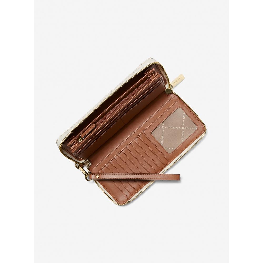 Michael Kors Кошелек Travel Continental Large Mk Signature 35f8gtvt3b150 Vanilla