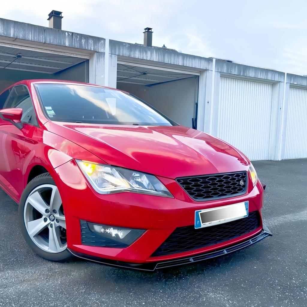 3 Pcs Gloss Black Car Front Bumper Lip Splitter Diffuser For Seat Leon 5F MK3 FR 2013-2016 Pre-Facelift Tuning Exterior Parts