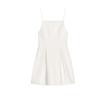 Summer New Product Women's Clothes Pleated Decoration Simple Camisole Straight Collar Sleeveless Short Version Dress 2361777