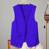 Женский костюм, жилет, элегантный женский деловой жилет с v-образным вырезом, жилет без рукавов для офиса, стильный однобортный одноцветный однобортный костюм