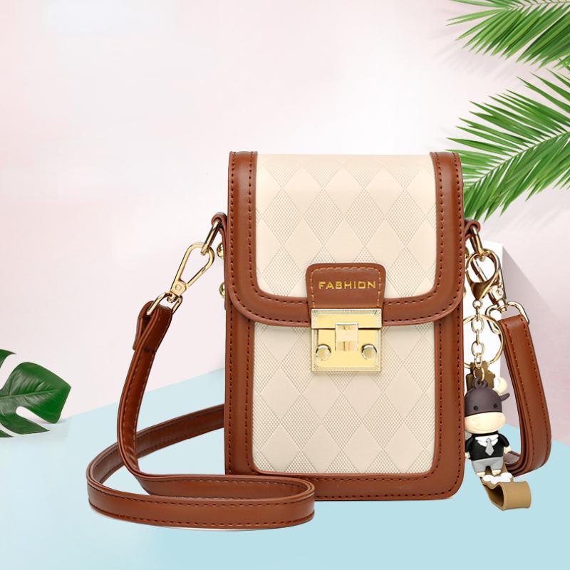 Классическая однотонная сумка на плечо высокого класса для женщин, нишевая сумка через плечо, модная маленькая квадратная сумка