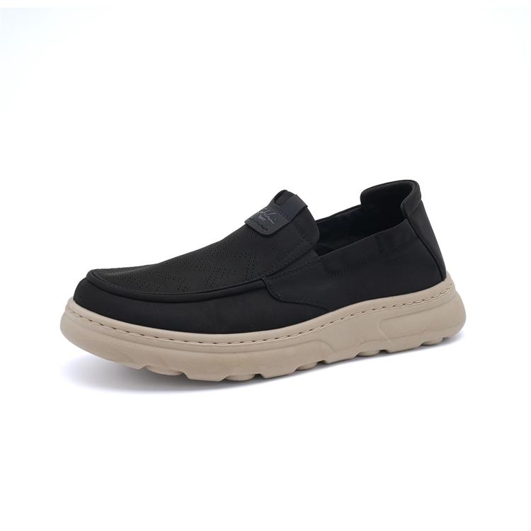 Breathable and Comfortable Punching Shoes: Summer Fabric Versatile One Step Shoes, Lightweight Men's Casual Shoes