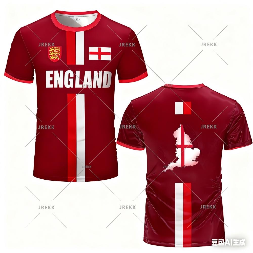 Maillot Men's Football Uniform 3D Printed T-shirt Design for Summer Sports Top Men's Casual and Comfortable Round Neck Clothing