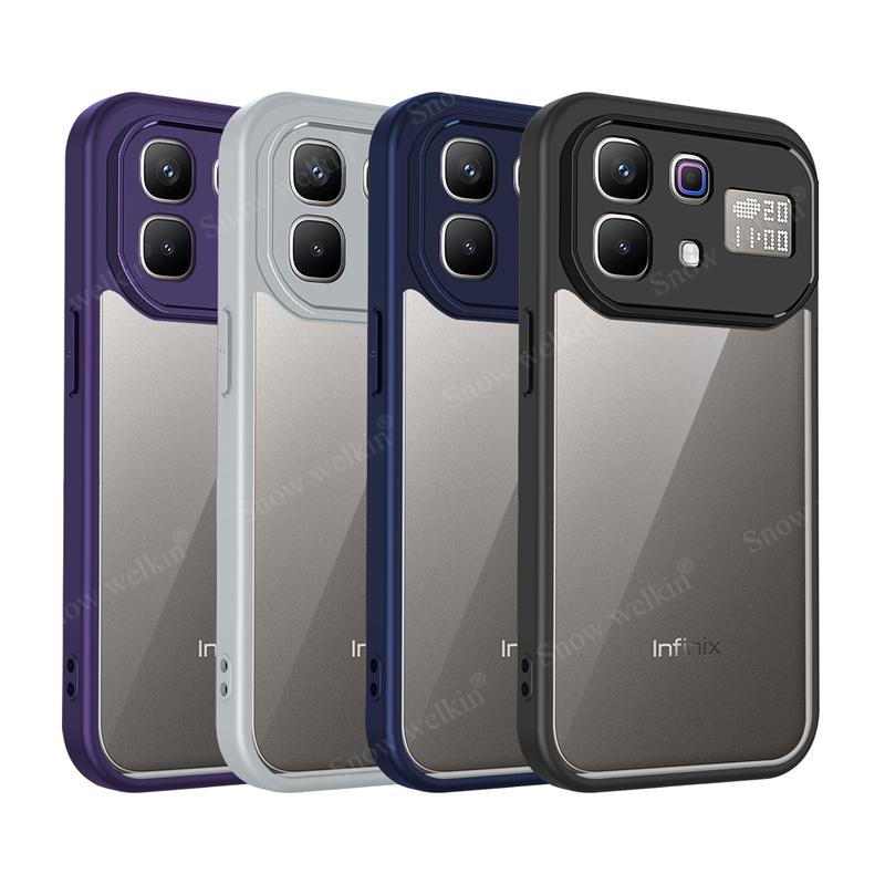 Прозрачный силиконовый чехол для Infinix Note 60 Pro Note60 Pro 60Pro, задняя панель из ПК, бампер из ТПУ, противоударный, прозрачный чехол для телефона