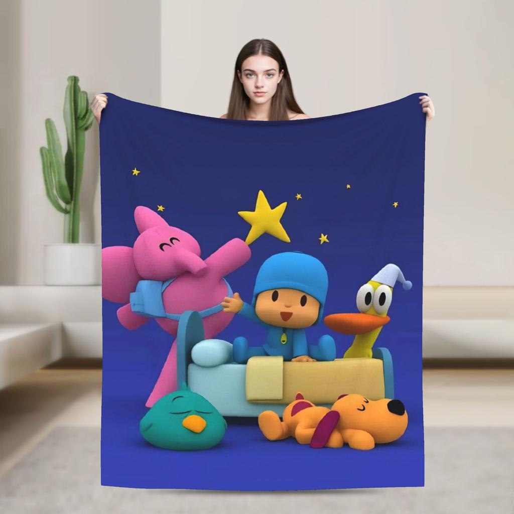 P-POCOYO Элли Плюшевое одеяло Детское Фланелевое плед для дивана кресла кровати Теплое мягкое На заказ DIY Качество Покрывало
