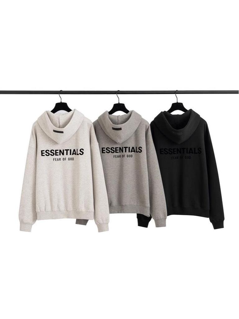 Мужская толстовка с капюшоном FOG Fear of God ESSENTIALS, американский стиль, с начесом