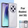 For Xiaomi Redmi A4 5G Case Xiaomi Redmi A4 5G Cover Clear PC + TPU Silicon Shockproof Protective Phone Cover Xiaomi Redmi A4 5G