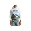 Polo Ralph Lauren Логотип Буквы Персонажа Принт Капюшон Флис Длинный Рукав Толстовка Мужская Толстовка Белый 710836746-002