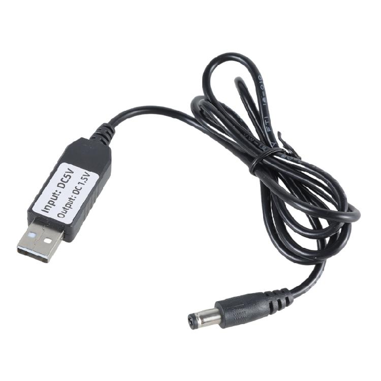 USB-кабель от мужчины к мужчине DC5521, USB-адаптер-переходник на разъем 5.5x2.1 мм, Провод-линия преобразователя 5В в 1.5В для вентилятора