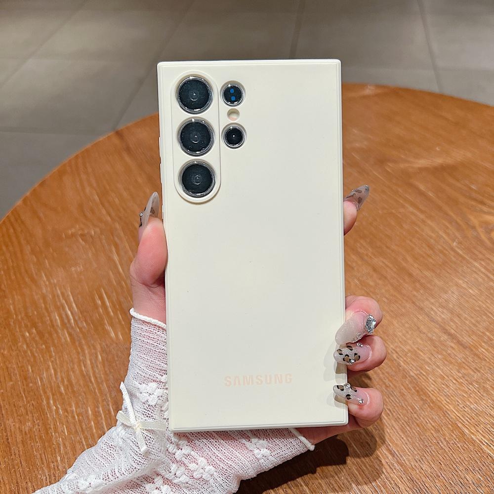 Официальный противоударный мягкий чехол из жидкого силикона для Samsung Galaxy S25 S24 S26 S22 S23 Ultra Plus S25 FE, чехол-защита однотонный