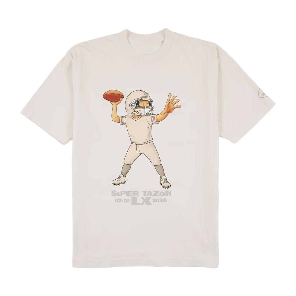Rap Singer Bad Bunny Super Bowl Printed Cotton Tshirt Summer New Mens and Womens Clothing Fashion Casual Hiphop Tshirt
