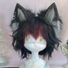 Handmade Wolf Ear Headband Kitten Girls Cosplay Accessories Beast Ears Fursuit Masquerade Halloween Cosplay Party