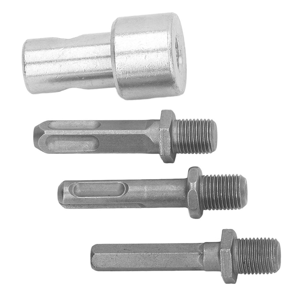 Адаптер для сверла 1-3, круглый патрон из углеродистой стали, 2 отверстия, 2 слота, садовый сверло-шнек