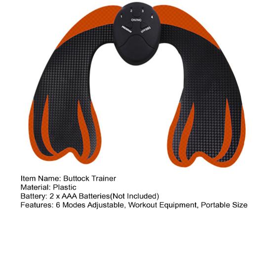 Тренажер для ягодиц с 6 режимами, регулируемый, умный, тонизирующий, для бедер и ягодиц, стимулятор мышц EMS, массажер для тренировки ягодиц, тренажер для подтяжки ягодиц для женщин