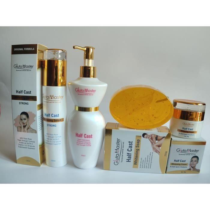 Gamme De Soins Éclaircissants - Gluta Master - Terminal White - Lait 300 Ml - Sérum - Savon 200 G
