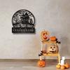 Custom No Trespassing Metal Sign Handmade Halloween Home Garden Wall Decor