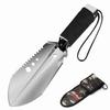 8 In 1 Multi Tool Camping Shovel Outdoor Portable Hand Shovel with Storage Pouch for Hiking Backpacking Gardening