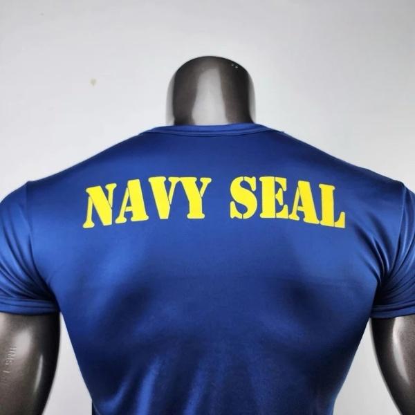 Футболка Королевский тайский ВМС Seal Thailand Shark Flag Майка с круглым вырезом и коротким рукавом с принтом Быстросохнущая национальная униформа для мужчин и женщин унисекс