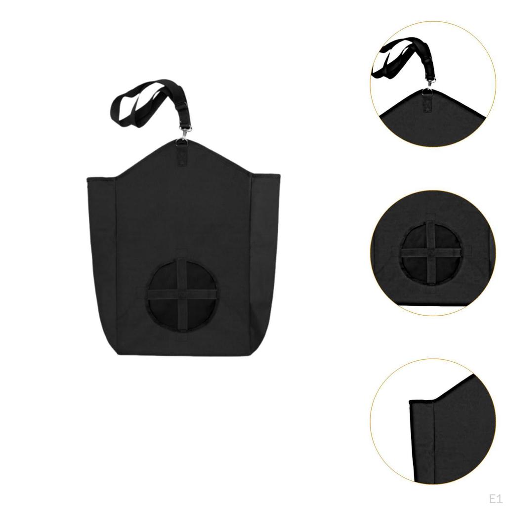 Hay Bag Hanging Feeder Tote Slow Feed No Waste with Metal Oxford Cloth for Ostriches Horse