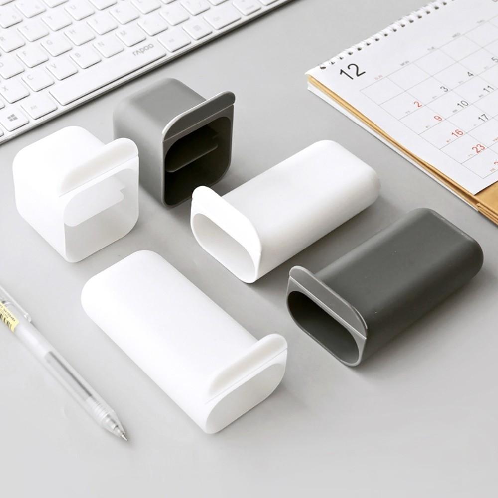 Plastic Desk Pen Holders Clip-on Wall Mounted Storage Box PC Screen Pen Holder Stationery Storage