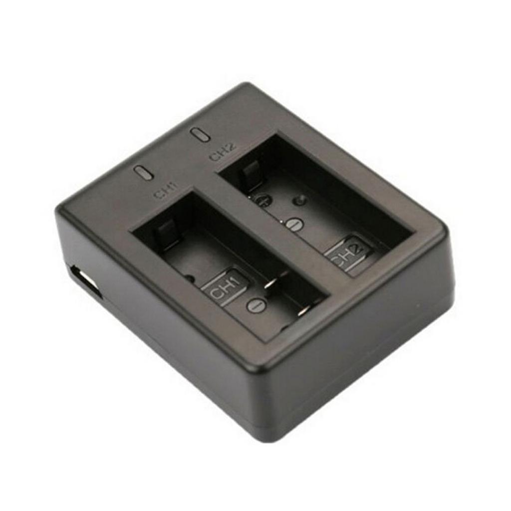 Battery Charger for EKEN SJ4000/H9R Waterproof Camera with Double Slot Battery Charger and Mounting Bracket Charging HUb