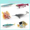 Pvc Marine Animal Figurines Fish And Whale Models For Aquarium Decoration And Educational Use