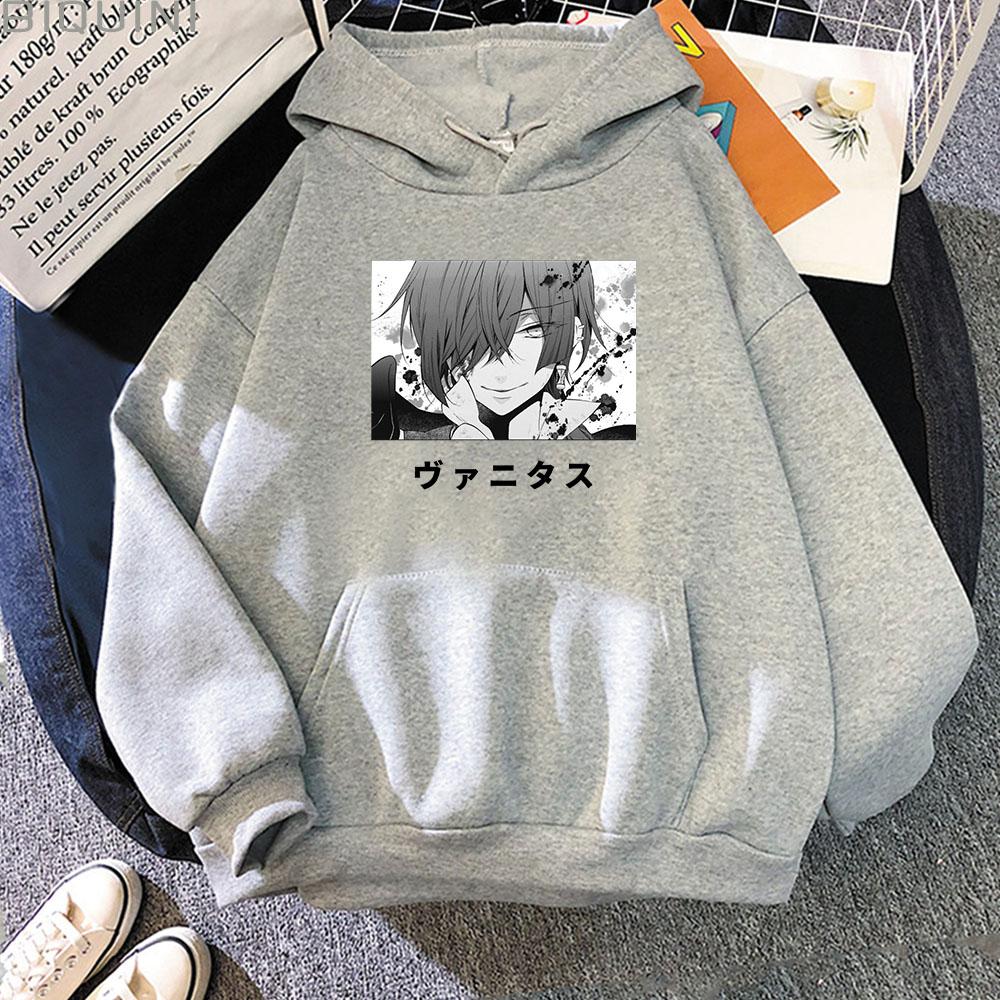 Толстовка с капюшоном Vanitas no Carte Comic Oversize Толстовка Wo Unisex Vintage The Case Study of Vanitas Hoodies Fashion Unisex Harajuku y2k Tops