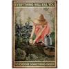 Because Murder Is Wrong Retro Garden Metal Tin Sign Wall Decoration Home Garden Bar Coffee Club Bar Retro Poster Square
