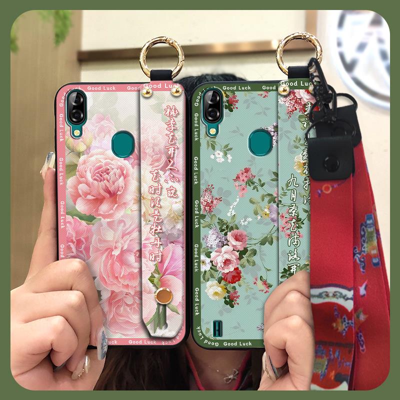 Мягкий силиконовый чехол для телефона Blackview A60 Pro Водонепроницаемая задняя крышка Подставка Противоударный Пылезащитный Прочный Ремешок