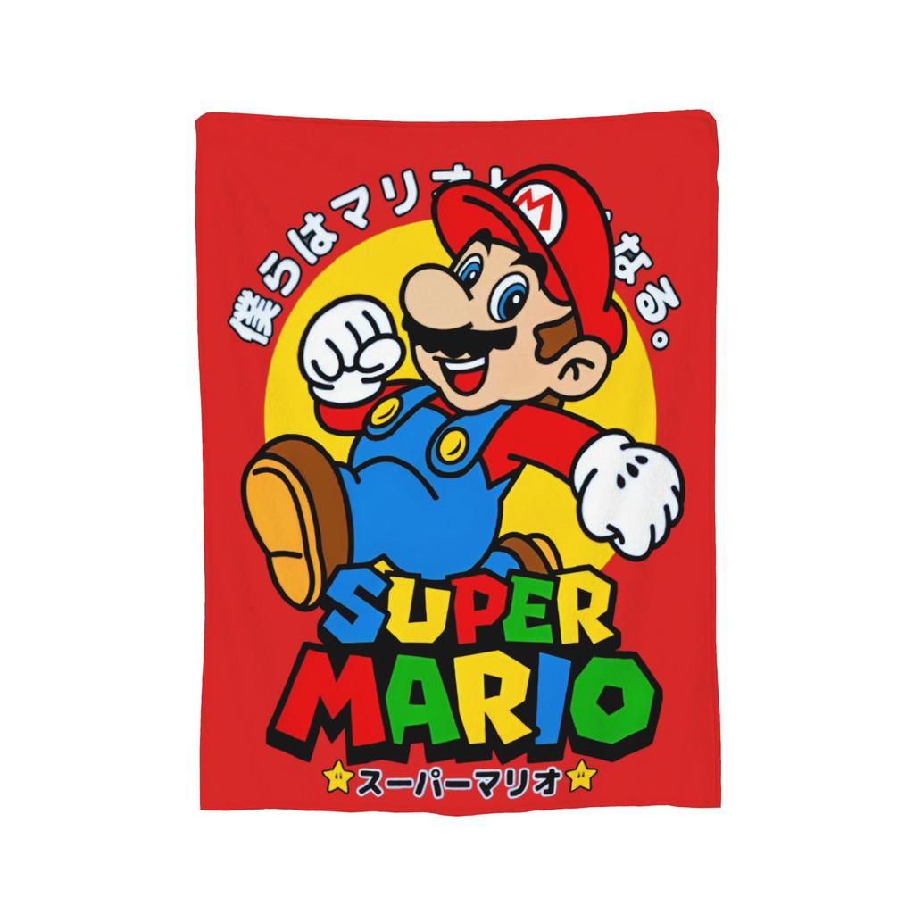 Cute Boo Marios Blanket Cover Flannel Throw Blankets Bed Sofa Decoration Soft Warm Bedspreads,
