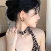 Винтажные серьги с принтом леопарда "Звезда Майяра" женские модные преувеличенные серьги в гонконгском стиле серьги с уникальным темпераментом осень и зима