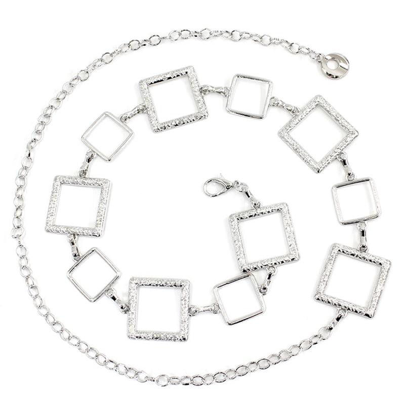 Квадратный пояс на талии с украшением костюма классической рубашки Регулируемая цепочка на талию