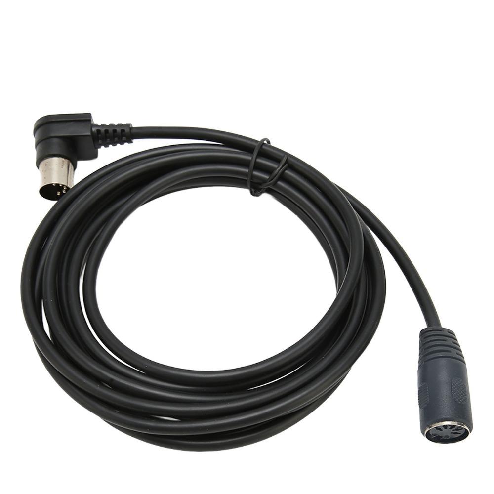 Flexible 5 Pin DIN Male to Female Adapter Cable Plug and Play Right Angle Adapter Synthesizer