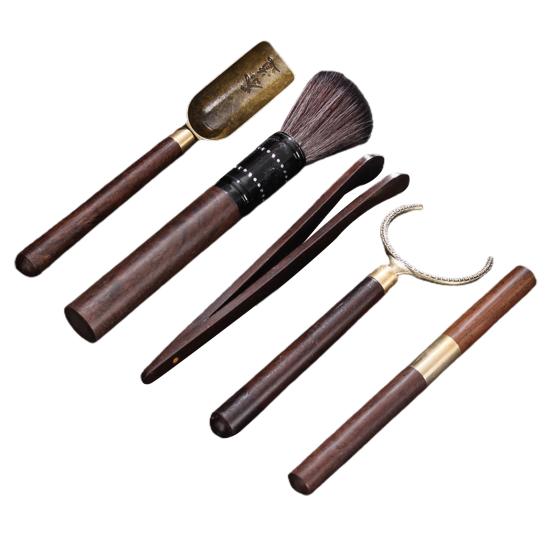 Yousheng 5 шт./набор принадлежностей для чайной церемонии, термостойкие, противоскользящие, деревянные, удобные, китайские чайные ложки, щипцы для чая, набор игл, принадлежности для чайной комнаты