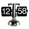 Vintage Flip Page Clock Automatic Page Turning Quartz Time Clocks Decor for Home Living Room Office Desktop Decoration Home Deco