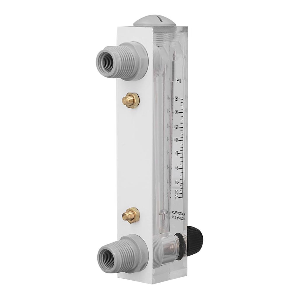 16‑160LPH Adjustable Liquid Flowmeter Transparent High Accuracy Water Flow Meter Panel Type