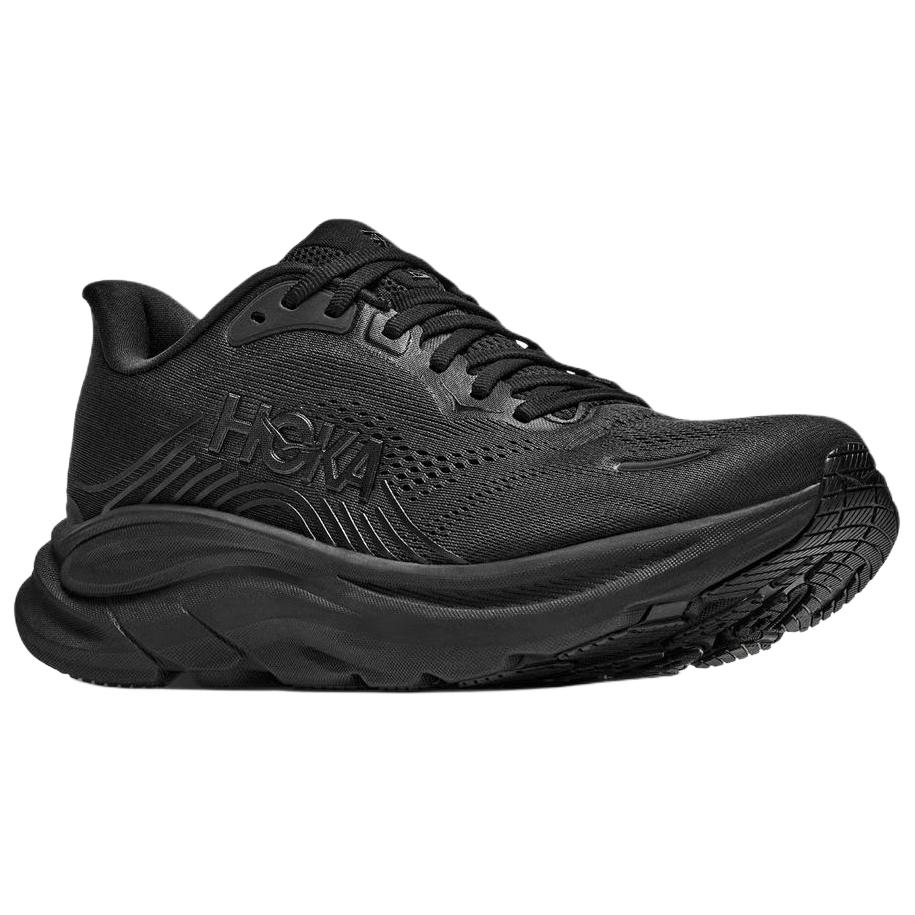 Hoka One One Clifton 11 Удобные Мягкие Широкие Прочные Дышащие Тренировочные Беговые Кроссовки Унисекс Черные 1177539-BBLC