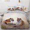 3D Printed Animal Tiger Comfortable Duvet Quilt Cover Pillowcase Bedding Set Children Bedroom Decoration Home Textile