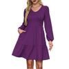 Women's Fashion Casual Long Sleeve Dresses