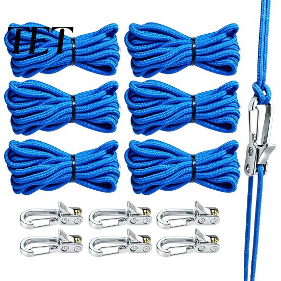 Emergency Cord Tensioner 4/8/12Pcs Rope with Cord, Heavy Duty Tie Down Roller, Compact Tightening Tool Metal for Camping, Tarps, Guy Lines,