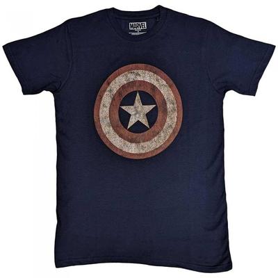 Captain America Унисекс футболка для взрослых с вышивкой щита